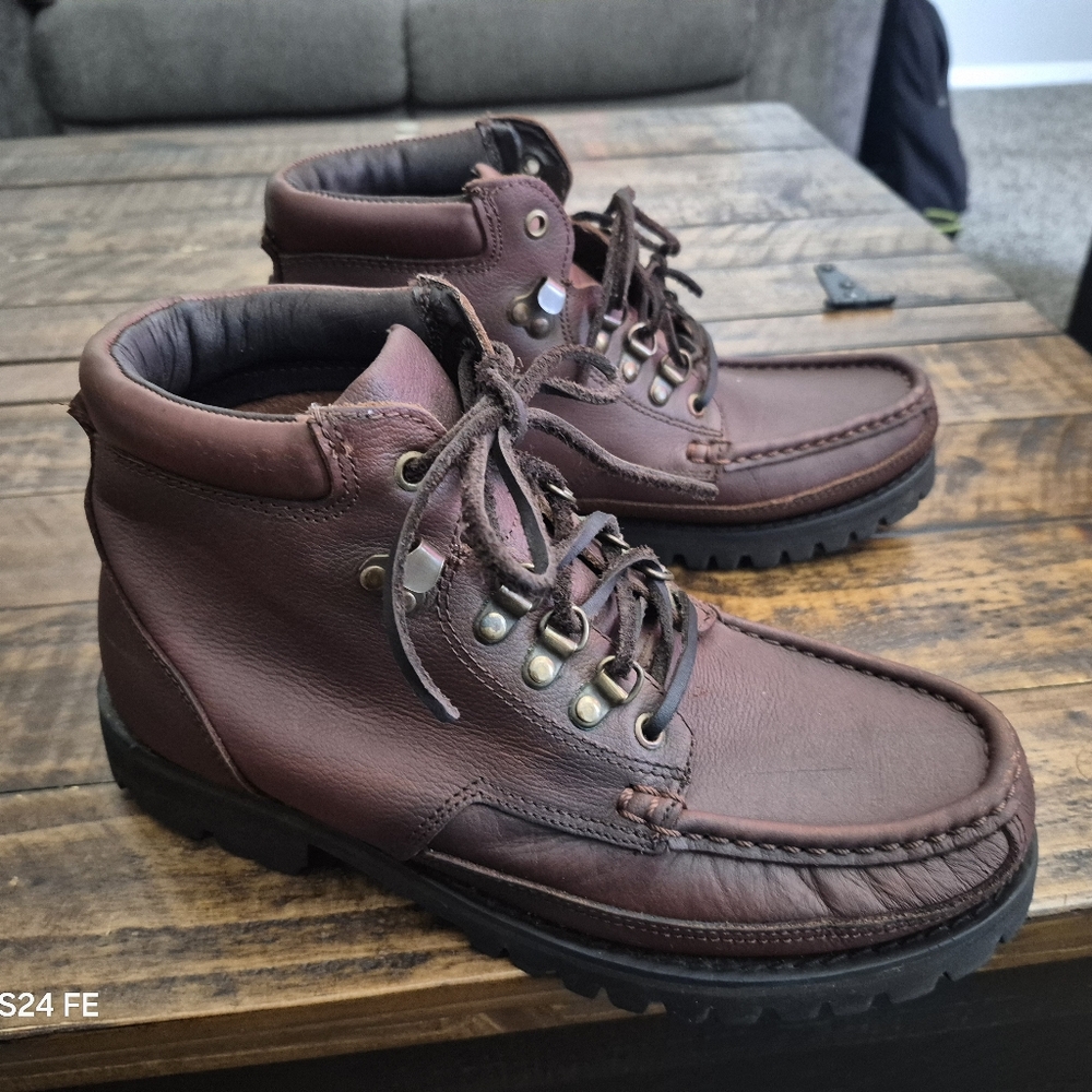 Men's Brown Leather Boots By ST. JOHN'S BAY